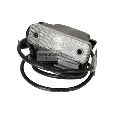 FLATPOINT I LED 24V WIT HOUDER HAAKS